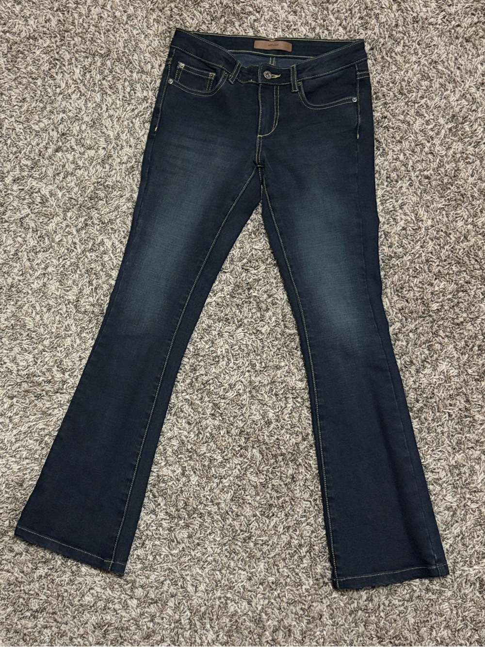 EShakti Women’s Black Boot cut Denim Jeans Sz 24 approx NWOT